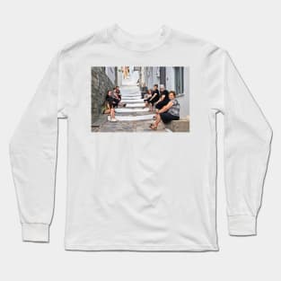 Closely guarded passage in Skopelos island Long Sleeve T-Shirt